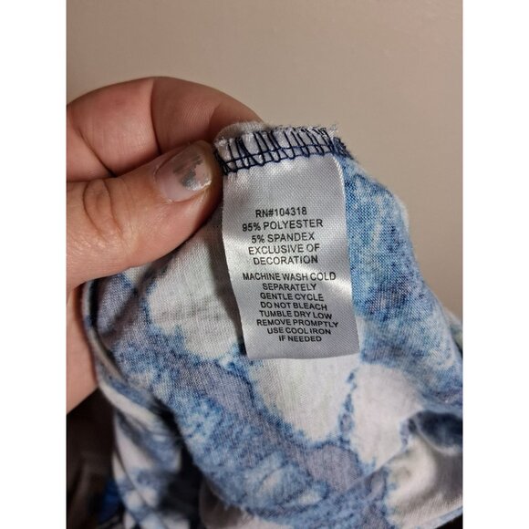 Allison Brittney Maxi Dress Retro Y2K Summer Casual Travel Beach Blue Size Large - Picture 6 of 6